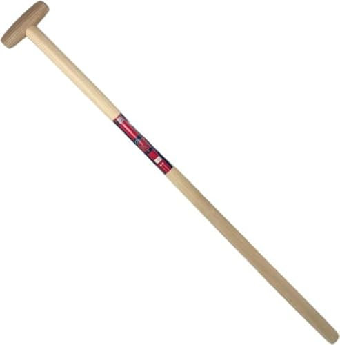 Synx Tools Schaufelstiel 100cm T-Griff - Batssteel, Holzstiel, Gerätestiel, Spatenstiel, Schaufelstiel, Schaufeln, Gartenartikel