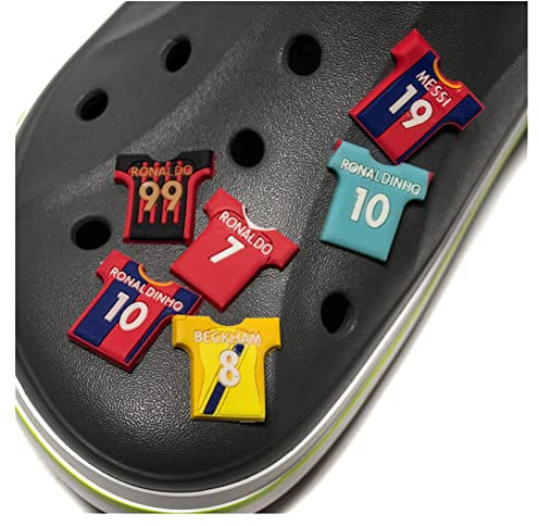 Clix for Clox Schuhstecker Shoe Charms für Clogs/Crocs™ Schuh Pins Welt-Fußballer Trikot (Ronaldo 7)