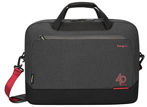 Targus Cypress EcoSmart Aktentasche zum 40. Jahrestag, passend für Laptops bis zu 15,6 Zoll, umweltfreundlicher Rucksack aus 21 recycelten PET-Flaschen (TBT93904GL), GRAU
