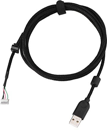 KIMISS G502-Kabel, USB-Maus, Schwarz, USB-Maus, Ersatzkabel, 2,19 M, Plug-and-Play-Mauskabel, Ersatz für G502