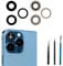 13 Pro/Pro Max Back Camera Lens Replacement for iPhone 13 Pro/iPhone 13 Pro Max Rear Camera Glass Lens Replacement+ Repair Tool Kit, Anti-Scratch & Waterproof.