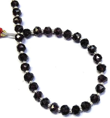 Natural Garnet rondelle facatede Beads 7-8 mm 13 inch long string jewelry making gemstone beads for necklace bracelet