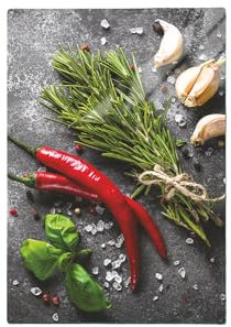 TMK ArtDeko Herdabdeckplatte 1 Teilig 35x52 cm - Spritzschutz Herdabdeckung – Herdschutz aus Sicherheitsglas – Robust, Hygienisch & Rutschfest– Schutz für Induktion, Ceran, Gas & Elektro