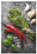 TMK ArtDeko Herdabdeckplatte 35x52 Einteilig Glas Induktion Herdschutz Spritzschutz Glasplatte Deko Schneidebrett, Chili