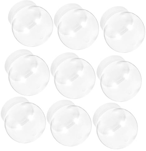 10 Stück DIY Schneekugel Gläser - Klare Vitrine, Beleuchtet, Weihnachten, Herstellung Kit Mit Mini Dose Bulk