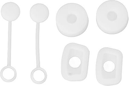 Juego de Tapones de Silicona a Prueba de Derrames para Stanley, 6 Tapones para Derrames Compatibles con Stanley Cup 1.0 40oz/ 30oz (WHITE)