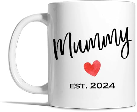 Risk-A Designs Mummy Est 2024 Mug, Mummy to be Mug, Mummy Mug, Expectant Mum Gift, New Parent Gift, New Mum Gift, Womens Gift, Daughter Gift, Wife Gift