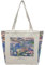 Tibroni Jutebeutel Bedruckt Vintage, Canvas Tote Bag Aesthetic, Jute Beutel mit Reißverschluss Einkaufstasche Bag, Taschen Umhängetasche Geschenk Uni Tasche