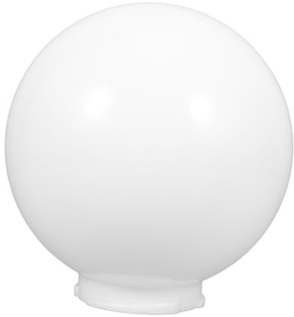 Ciieeo -Lampenschirm Kugel-Lampenschirm Acryl-Pfosten- Opal-Kugel- Ersatz Dekorative Lichtabdeckung Für Leuchten 200 Mm