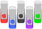 TEWENE USB Memory Stick 4GB USB Stick 2.0 Flash Drive 5-Pack,Thumb Drive Pen Drive,Usb Storage with Key Ring and Sticker for Computers, Cars and TVs