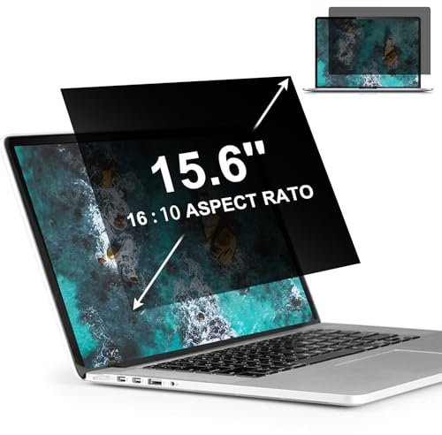 LILIONGTH 15,6 Zoll 16:10 Laptop Privacy Screen Protector, Anti Peek und Glare für HP, Dell, Lenovo, Acer, ASUS und andere Laptops