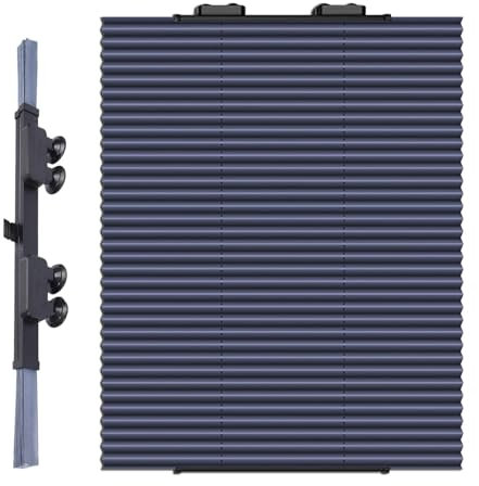 Sunshade Roller Shades,Pleated Roller Blind with Suction Cup,No Drilling Blinds,46x120/65x140/70x150/80x180cm,Folding Blind for Windows Doors,Telescopic,80x180cm/31.5x71in