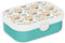 Mepal Brotdose für Kinder - Bento Lunchbox - Aquarelltier - Jausenbox mit Bento-Fach & Gabel - Meal Prep Box Clip-Verschluss - BPA-frei & Spülmaschinenfest - 750 ml - Löwe