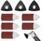 53 Stück schleifplatte, multitool zubehör, multifunktionswerkzeug zubehör, deltaschleifer schleifpapier, multitool zubehör, multitool zubehör, adapter (90mm)