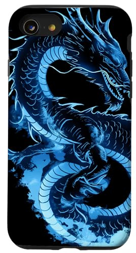Dragon japonais volant avec Kanji fantasy tatouage manga Coque pour iPhone SE (2020) / 7 / 8