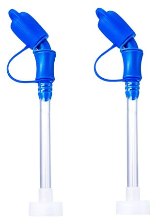 PEARTREE QuickFuel's Straws – Pack of 2 – Compatible Collapsible Water Bottles – BPA-Free Drinking Straws for Soft Flask (Flask Not Included)