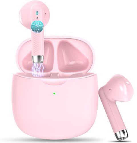 zakotu Wireless Earbuds, Mini Bluetooth Earphones in Ear 4 ENC Mic, Noise Cancelling