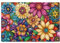 Mexpekil Bright Floral Mandala 1000 Teile Puzzle für Erwachsene Holzpuzzles Erwachsene Puzzle Lernspiele für Erwachsene Geschenke Wohnkultur
