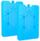 YUNHENTONG Placas Hielo Nevera Portatil, 2 Piezas Acumulador de Frio Pequeños, Reutilizables Bloque de Hielo para Nevera Portátil, 200 ml Placas Hielo para Picnics, Pesca, Viajes, Campamentos (Azul)