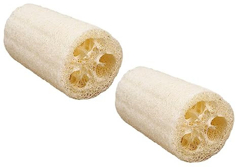 Healvian 2stücke Natürlicher Luffa-badewäscher Badekörperreiniger Körperreinigungswerkzeug Luffaschwamm Für Dusche Hautreinigungswerkzeug