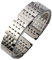 CWZZWS Gebogenes Ende Edelstahl Universal Watch Bands Herren- und Frauen -Uhren -Accessoires für Frauen und Watch Band