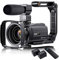 QZCX Videocamera Digitale, 4K Video Camera Camcorder With Microphone 4 8MP. Vlogging Camera 16X Zoom 3.0inch Touch Screen Ir Night Vision Wi-Fi Vlog Cameras Web