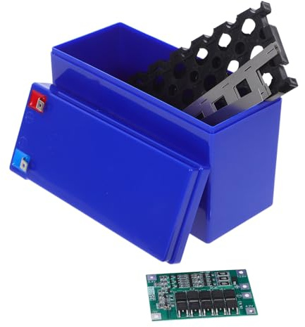 Vaguelly Lithium Battery Case with Integrated Protection Board and Balanced Port Durable Plastic Holder Box for Ups Inverter Energy Storage Weatherproof and Stable Power Supply Kit