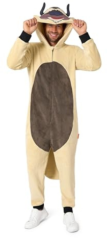 OppoSuits Unisex-Overall für Erwachsene Aang Appa Onesie Offiziell lizenziertes Avatar: Der Herr der Elemente Kostüm-Pyjama