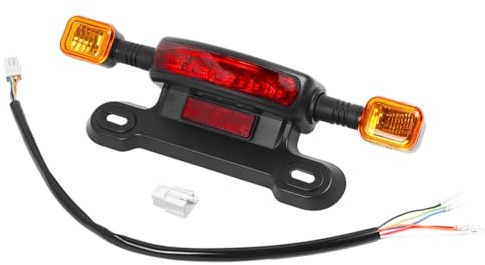 Masslla Bremslicht mit Blinker für 12V Elektroroller - Verbesserte Sichtbarkeit Beim Nachtfahren auf E-Bikes und Rollern