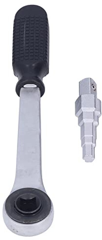 BONKZEBU Radiator Valve Wrench Set Durable Carbon Steel Ratchet Handle for Repairing Radiator Joints, for Most Valves, Stepped Spanner for Mechanics and Enthusiasts