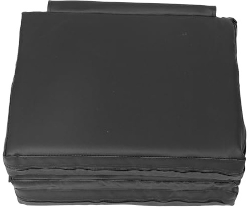 DIYEAH Coussin Rehausseur Trois Couches Noir pour Fauteuil de Coiffeur Garçon et Filles, Siège Rehaussant Confortable et Lavable, Adapté pour Salon de Coiffure et Usage Domestique,