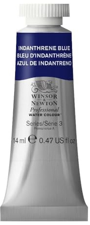Winsor & Newton 14 ml Tube Professional Water Colour Paint, Indanthrene Blue