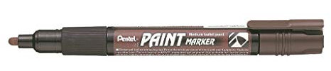 PENTEL Marqueur permanent PAINT MARKER MMP20 Pte Ogive 2 mm Marron