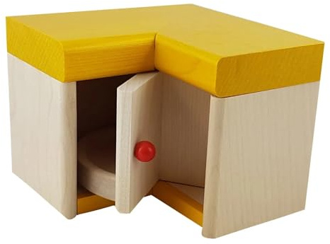 Rülke Holzspielzeug 22637 Puppenhauszubehör, holzfarben, gelb