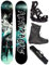 Airtracks Herren Snowboard Set - Under Flat Zero Rocker Snowboard Wide 156 - Softbindung Master - Softboots Master QL 41 - SB Bag