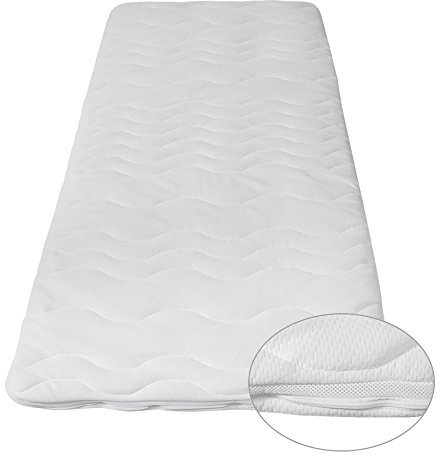 Frankenstolz F.a.n Visco Topper VS, Polyester, Weiß, 140 x 200 cm