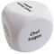ewtshop® Anti-Stress Würfel, Entscheidungswürfel, Decisionmaker zum Knautschen als Anti Stress Mittel und zum Entspannen, 6 cm