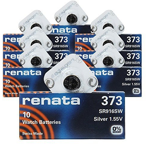 Renata 373 SR916SW 8 Stück x 10 = 80 Silber 1,55 V Made in Swiss