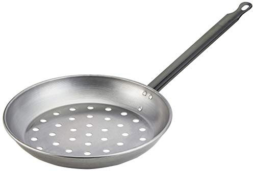 IMEX EL ZORRO 63121 – Poêle à Griller Les Marrons, 26 cm, Couleur Gris