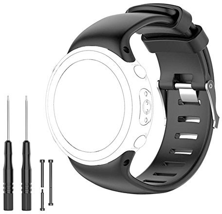 Suunto D4i Gurt – Ersatz Band für Suunto D4, D4i, D4i Novo Handgelenk Dive Computer Armbanduhr – Passt 14,5 cm -8.6 (145 mm-220 mm) freetools, Schraube Bar Pins, Loctite