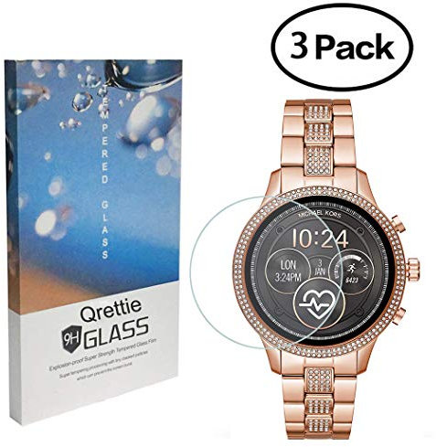 Prettie Lot de 3 Films protecteurs d'écran en Verre trempé pour Michael Kors Access Runway 2018 Dureté 9H