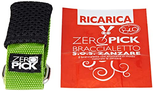 Zeropick Pulsera antimosquitos s verde citronela bio 1 Unidad 500 g