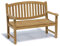 Teako Design Gartenbank Bergamo Teak Massivholz Breite 120 cm Bank Holzbank Terrassenbank