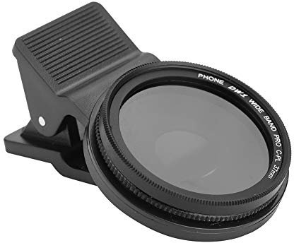 37mm teléfono CPL Filtro de Lente, Protector de aleación de Aluminio Profesional portátil Impermeable Eliminar luz reflejada, Dimmer ND ND2 Espejo de Vidrio óptico para teléfono móvil