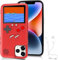 Gameboy Case for iPhone 6/6s/7/8, Chu9 Retro 3D Playable Gameboy Cover Case with 36 Classic Games, Handheld Color Screen Video Game Console Case for iPhone (Red, iPhone 6/6s/7/8)