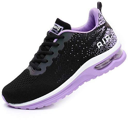 FLARUT Scarpe da Ginnastica Corsa Sportive Fitness Donna Running Sneakers Basse Interior Air Casual all'Aperto(Viola,39)
