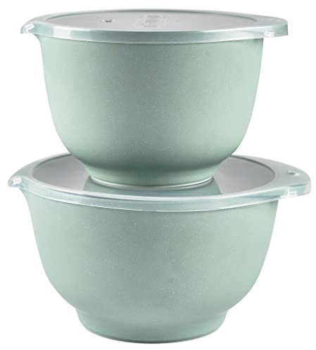 Rosti Margrethe 4-Piece Pebble Green Mixing Bowl Set