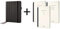 SIGEL CF131 Business Organiser, ca. A5, Kunstleder, schwarz, Set mit 3 Heften: Notizheft kariert, To do-Liste, Besprechungsnotizen - Conceptum flex