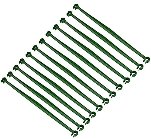 CENPEK 24pcs Expandable Trellis Connectors Stake Arms for Tomato Cage Plastic Connecting Rod Brackets Gardening Supplies for Any Plant Stakes