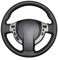 MEWANT Lenkradbezug für Qashqai/Qashqai+2/X-Trail/NV200/Serena/Evalia/AD/Dualis Lenkradhülle aus Echtleder per Hand Nähen